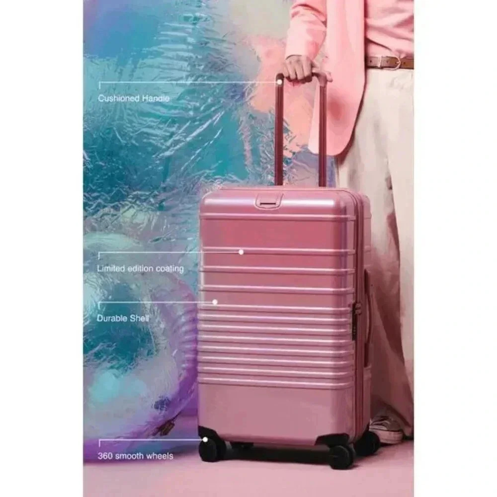 NWT Beis x Wicked Carry on Roller Luggage Suitcase in Wicked Pink🎀